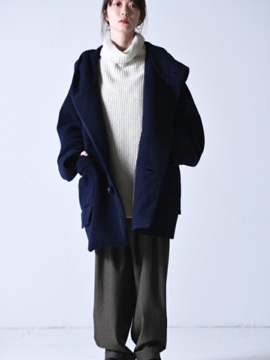 ジャケット・アウター Edwina Horl the sun long coat Edwina Horl Japanese oversized duffle coat jacket - auralee