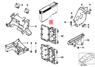 NEU BMW E39 520D 520I 523I 2.4 ANHÄNGER ANHÄNGER-MODUL-HALTERUNG 