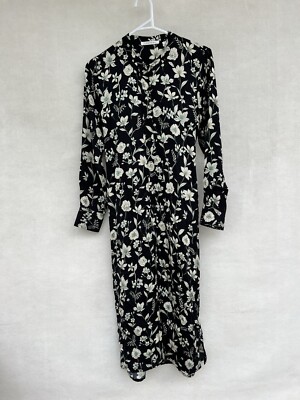/  TRENERY COUNTRY ROAD GREEN FLORAL MIDI DRESS Shift 8 Xs