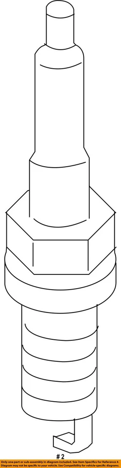 NISSAN OEM 17-22 Rogue Sport Electrical Ignition System-Spark Plug 224011VA1C - Image 2 of 2