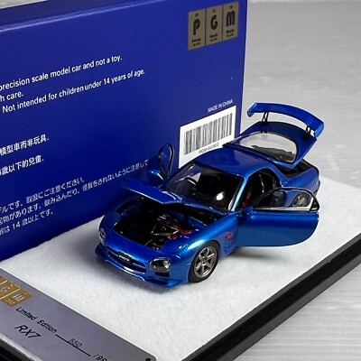 1/64 PGM Mazda RX7 FD3S Blue Open & Close Ltd 999 pcs | eBay