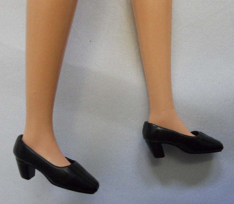 Star Wars Barbie Doll BLACK KITTEN HEEL PUMPS Footwear Hasbro 1999 Queen Amidala