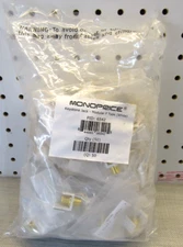 NEW Monoprice 6542 Keystone Jack Modular Type F (Bag of 50)FREE SHIPPING!