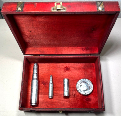 Bullet Pack - 50 Cal BMG, 308, shotgun - Hand Poured in USA - Made of Zinc