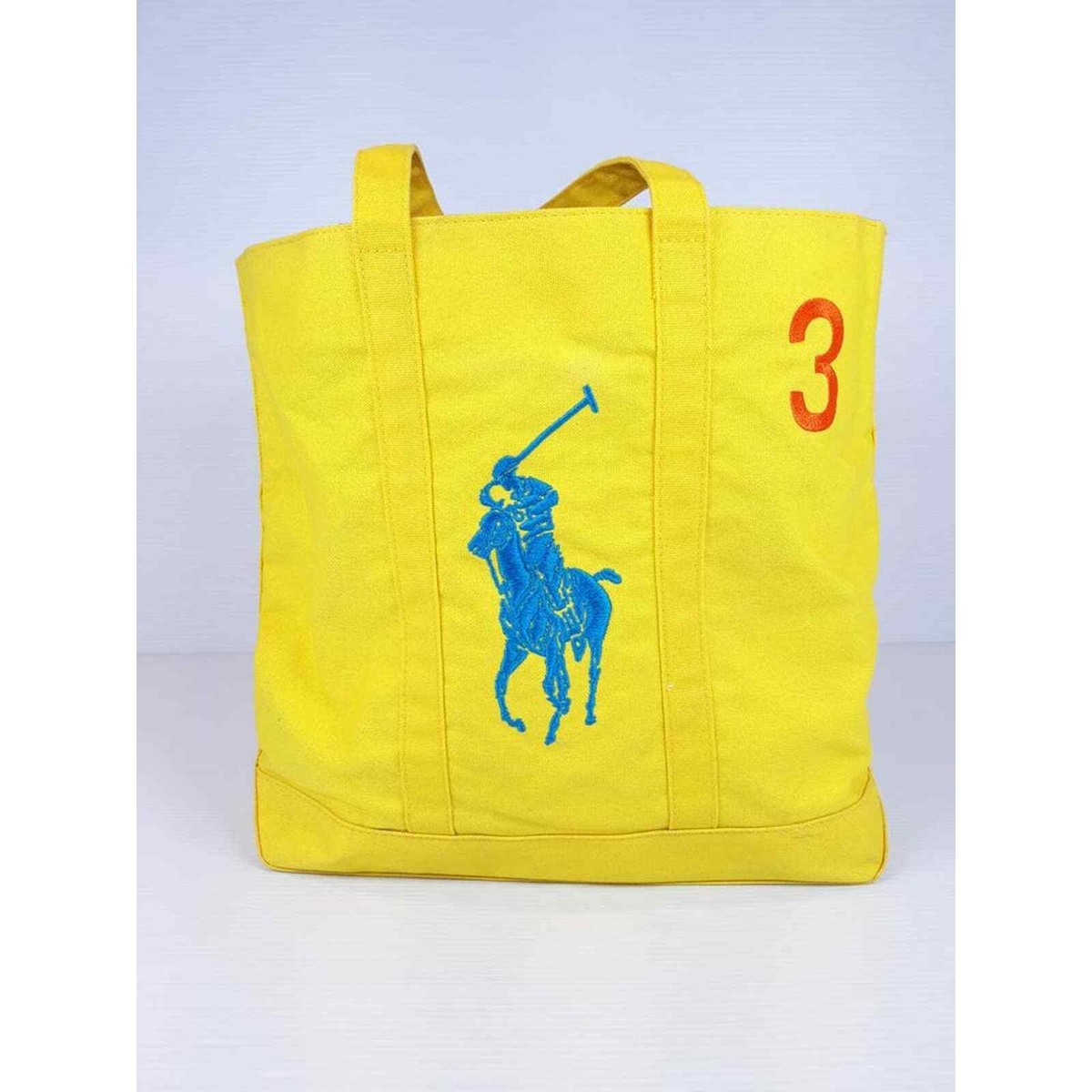 Ralph Lauren Polo Embroidered Yellow Canvas Tote Bag | eBay