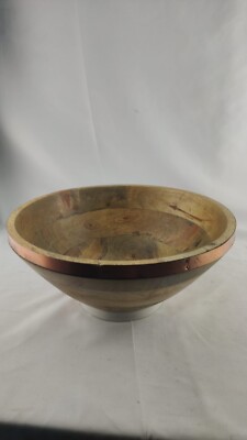 THIRSTYSTONE Mango Wood Salad Bowl 12in