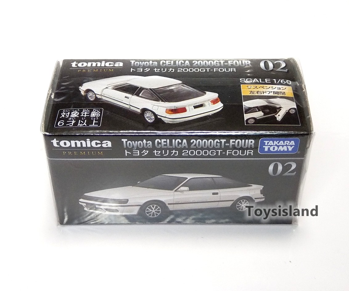 TOMICA PREMIUM 02 TOYOTA CELICA 2000GT-FOUR 1/60 TOMY DIECAST CAR