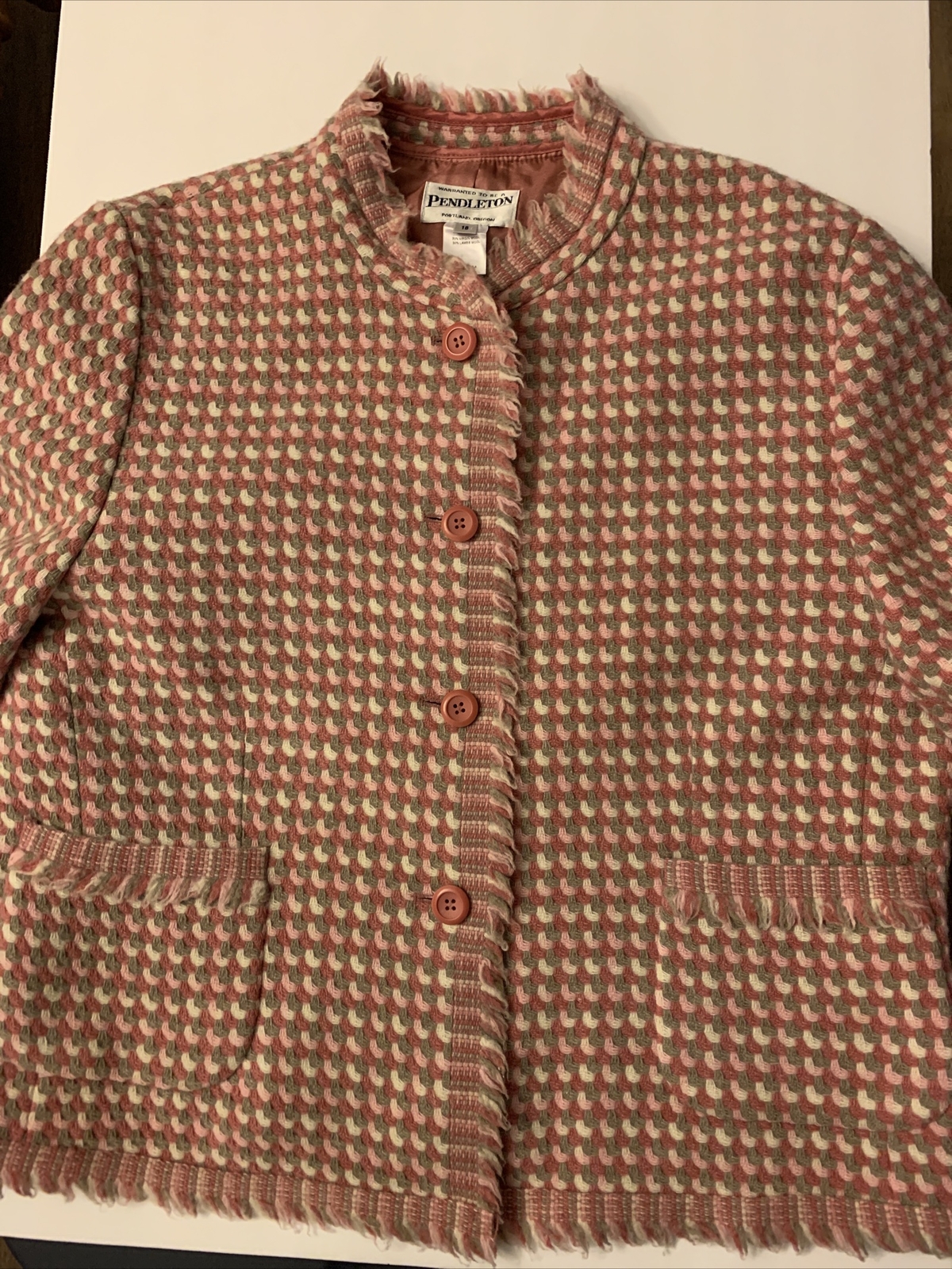 Pendleton Size 16 Wool Women’s Blazer Geometric - image 2