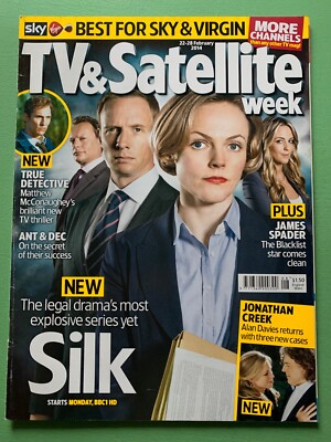 TV & SATELLITE WEEK mag 22-Feb-2014 Rupert Penry Jones James Spader Alan Davies