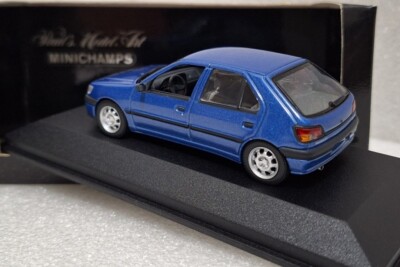 Peugeot 306 4 Door Saloon 1995 Blue Met 1:43 Minichamps 430112571