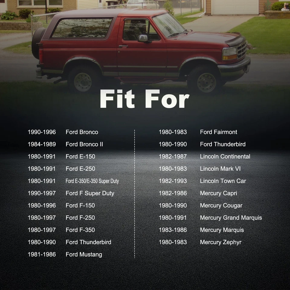 Lente de cubierta de luz de mapa de luz de domo de alta calidad para Ford E-150 Econoline 1982-1989 Foto 4 de 4