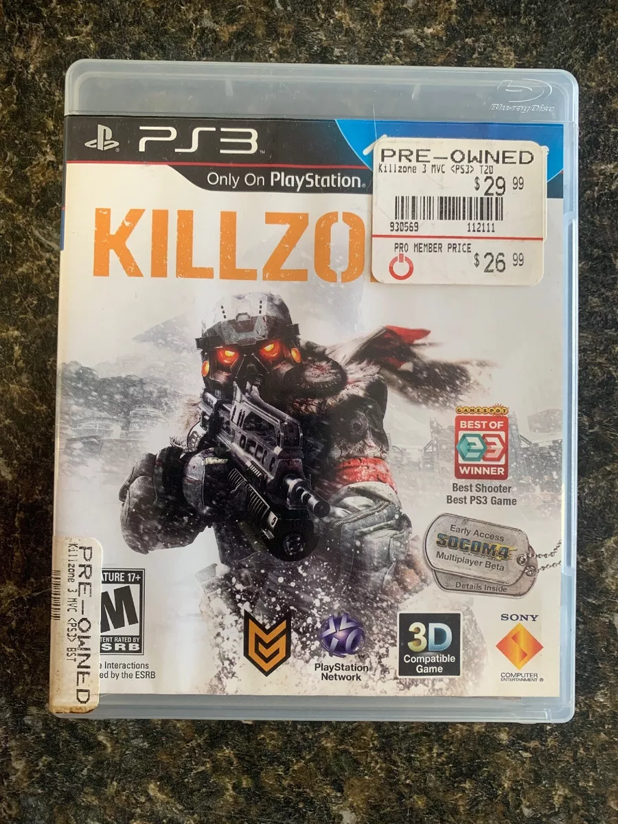 Killzone 3 Playstation 3 Game