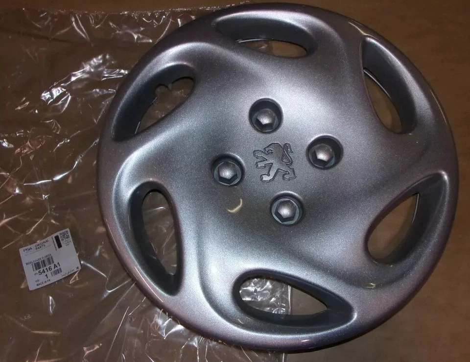 ORI SET 4X ENJOLIVEUR DE ROUE 14" PEUGEOT 206 5416.A1 ARGENTE TOP - Photo 2/2