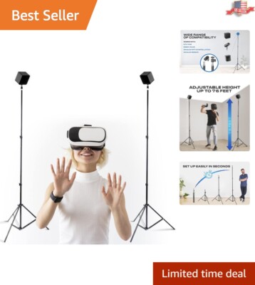 Telescopic VR Tripod Stand - Compatible with SteamVR Base Station 2.0 & Oculu...