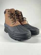 NEW Men s G.H. Bass Duck Boots BROWN LEATHER BLACK SZ 9.5 SAVE