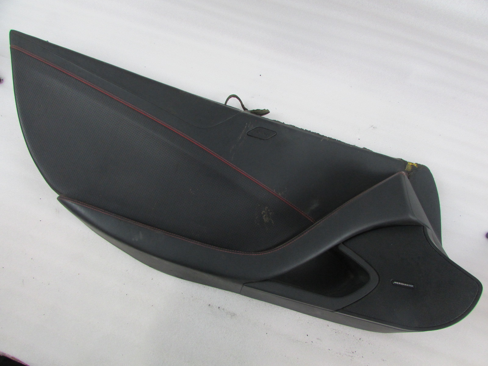McLaren MP4-12C, LH, Left Door Trim Panel, Black Leather, Red Stitching, Used