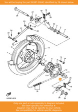 YAMAHA Collar, 90387-2004C OEM