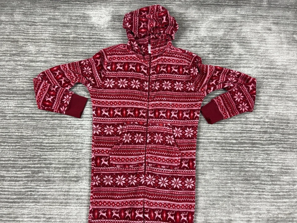 Pijama Forever 21 Mujer Pequeño Copo de Nieve Rojo Una Pieza Poliéster Foto 2 de 4