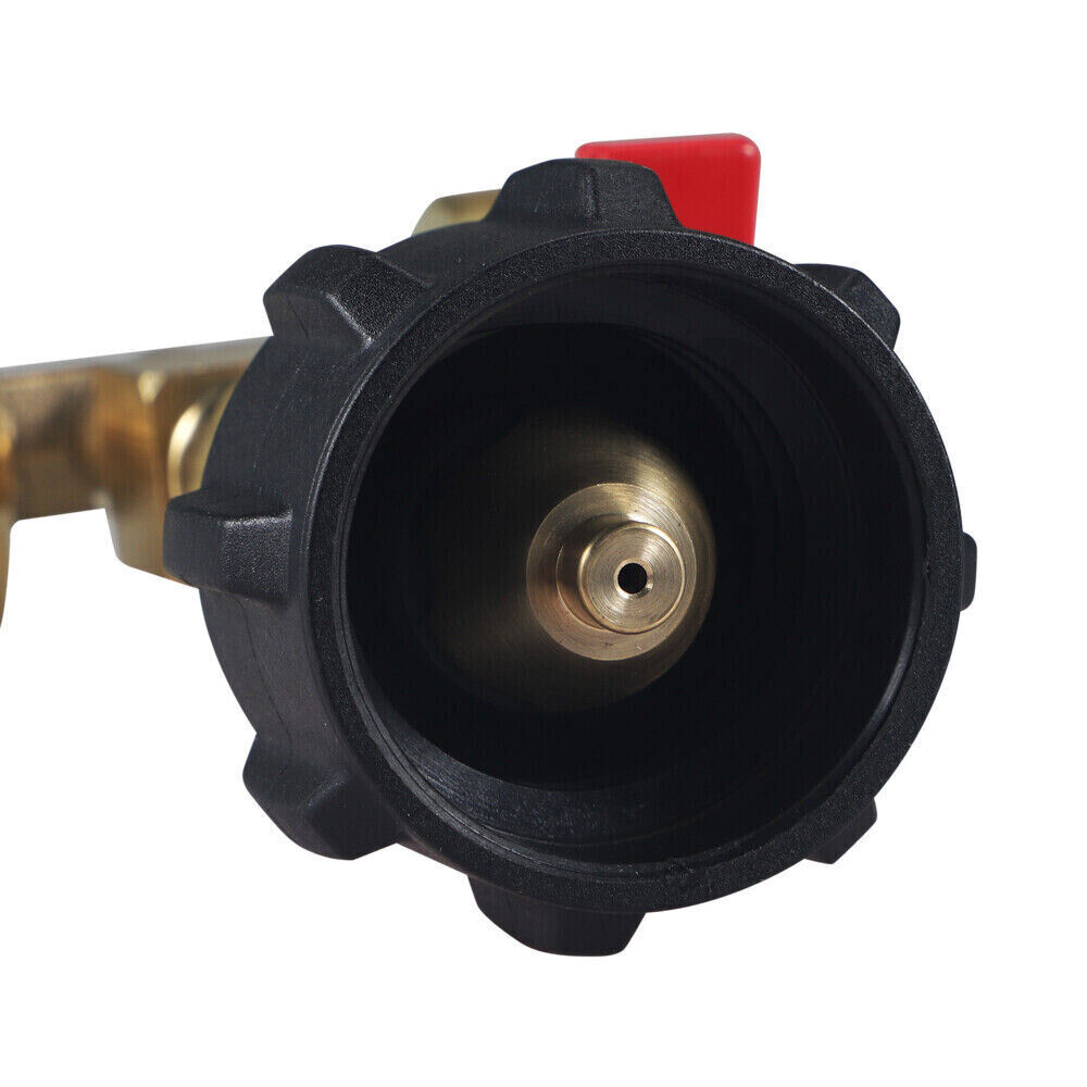 Propane Refill Adapter W/Gauge & Control Valve Fill 1 Lb Bottles From 20 Lb Tank
