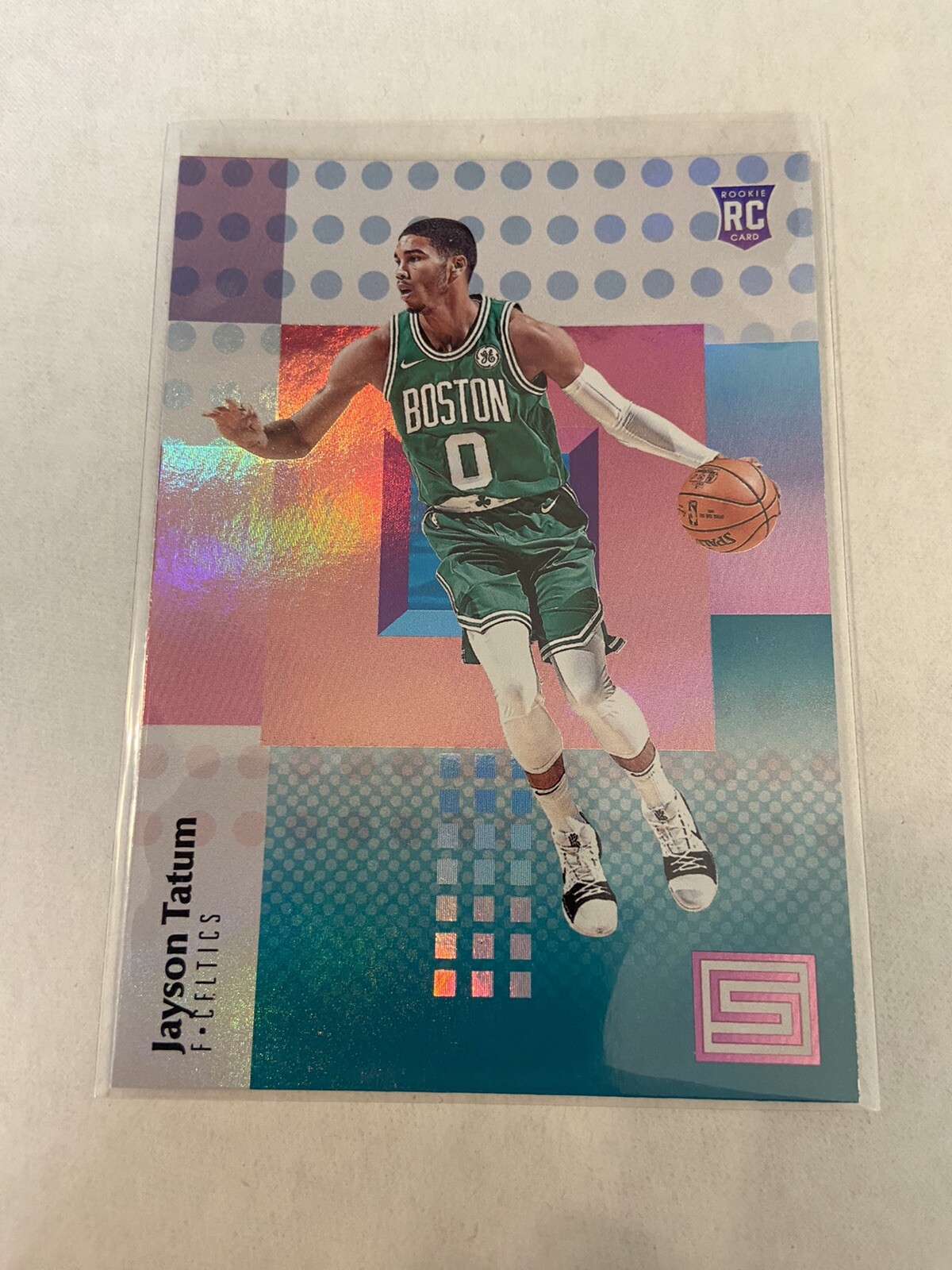 2017/18 Panini Status Jayson Tatum Aqua Rookie