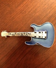 Blue Guitar Rockstar Musician Rocker Music Metal Unisex Men  s Belt Buckle