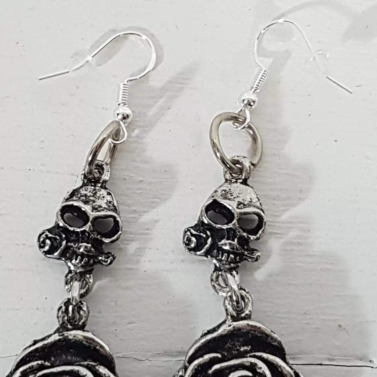 Large cheap skull earrings
