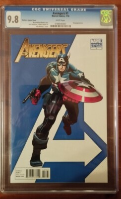 Avengers #1 (2010) CGC 9.8 Romita Variant White Pages