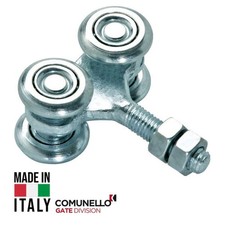 RUOTA BINARIO PORTA SCORREVOLE 4 RUOTE ø 24mm CARRELLO CON PERNO FISSO 4P