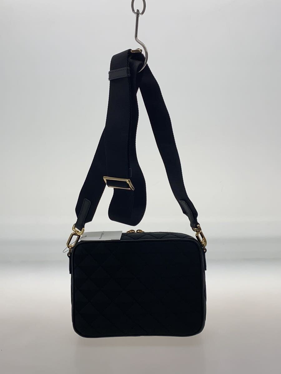 PRADA Shoulder Bag Embroidery Fabric Canvas BLK Total Pattern 2VH069 Used thumbnail 3