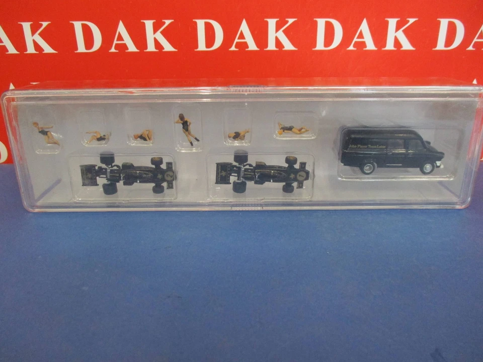 1/87 Set Modellini F1 Lotus 72 ( 2 Auto + 6 Girls + Transit ) France GP 1974 - Immagine 4 di 4