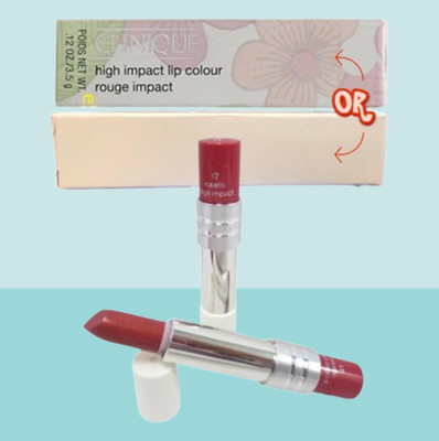 HIGH IMPACT BY CLINIQUE 17 ROSETTE LIPSTICK 0.12 OZ LOT OF 2
