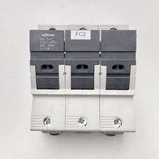 Wöhner AES 31118 3‑Pole Fuse Holder 14×51 50 A 690 V IEC 60947‑3 Certified