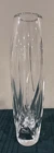 WATERFORD Marquis Crystal Bud Vase Etched Swirl Design Signed Base VINTAGE