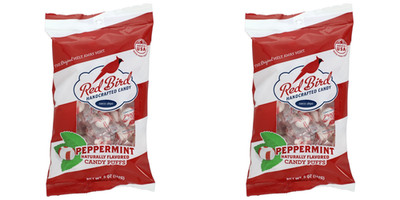 Red Bird Soft Peppermint Candy Puffs   5oz - Made in USA (2Pack)