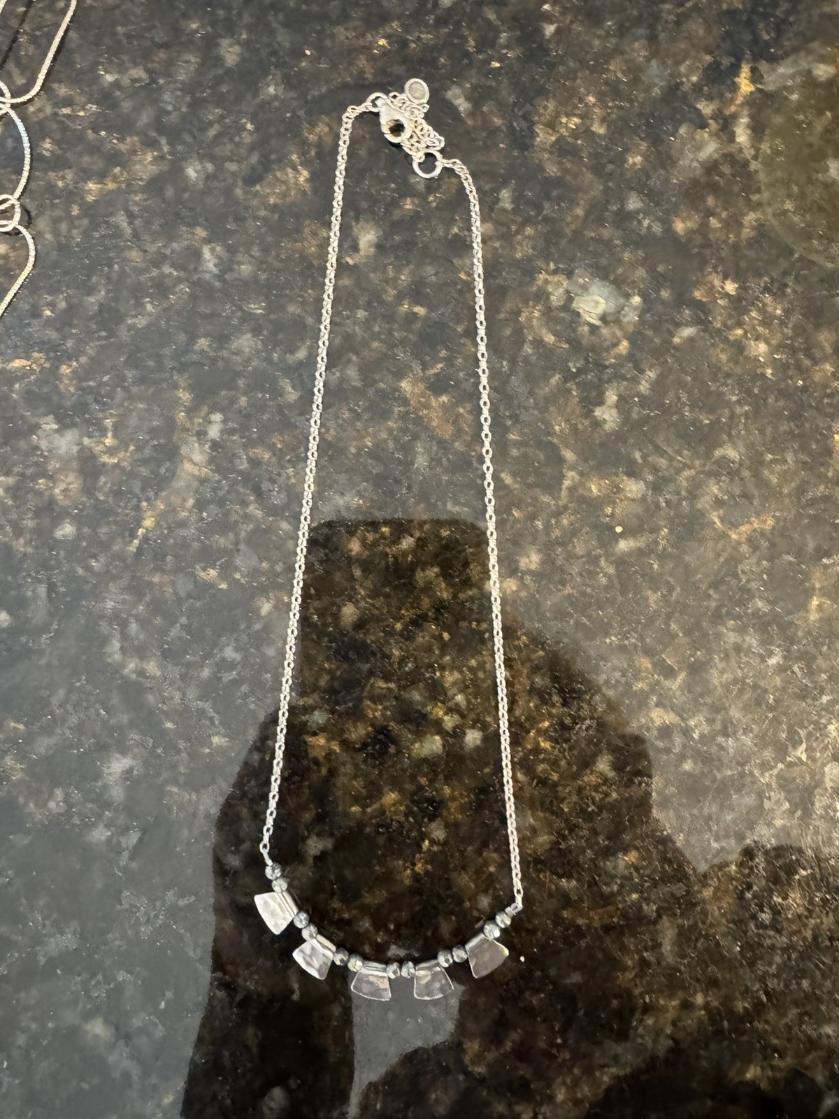 SILPADA 925 Sterling Silver PATTERNED PYRITE Neck… - image 1