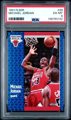 1991 FLEER #29 MICHAEL JORDAN PSA 6