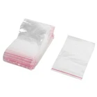 100 Pcs 9cm x 6cm Clear Plastic Storage Resealable Seal Bag