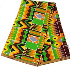 Ankara African Wax Print Fabric   6 Yards  Bold, Beautiful  Versatile