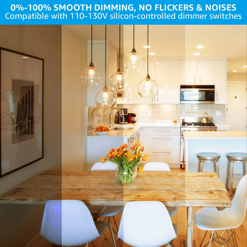 6 Pack Vintage Edison Bulb, Dimmable 60W A19 Antique Filament Bulb - Image 2 of 4