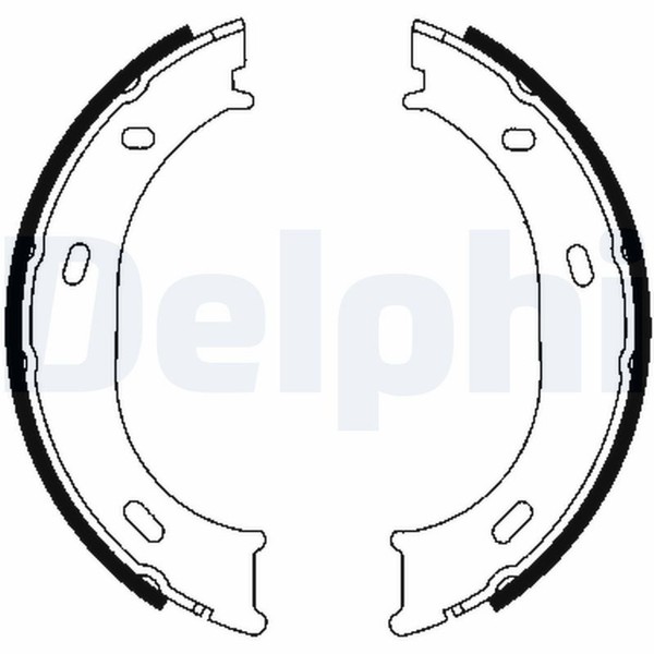 Delphi Bremsbackensatz Feststellbremse LS1905 FüR 46 LT Sprinter VW 28 2DA 35 2-image