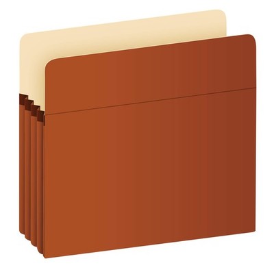 Expanding File Pockets, Letter Size, Redrope, 3.5'' Expansion, Reinforced with...