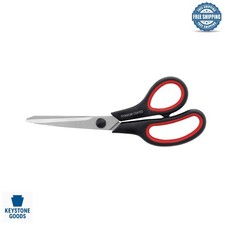 8-Inch Titanium Coated Multipurpose Scissors - Ambidextrous, Sharp, Durable f...