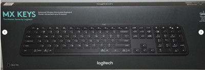 NEW LOGITECH MX KEYS ADVANCED WIRELESS ILLUMINATED KEYBOARD BLACK 920-009295