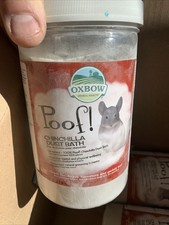 Poudre de bain à poussière Oxbow Chinchilla - 4 chacun d'un récipient de 2,5 lb