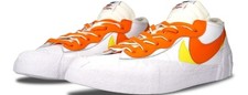 Nike Blazer Low Sacai White/Magma Orange Leather Low Top Sneaker