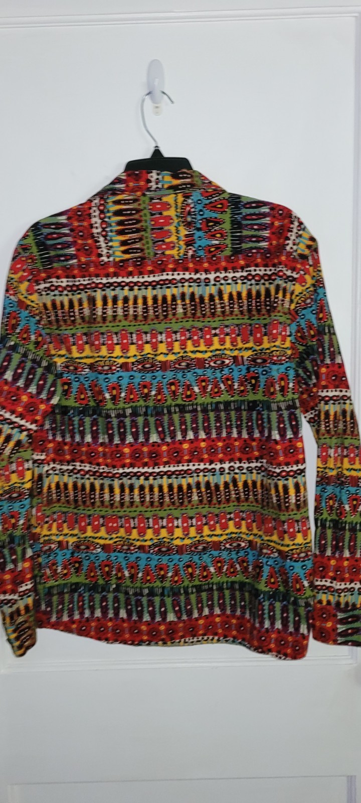 Super Massive Mens Patchwork Multicolor Longsleev… - image 2