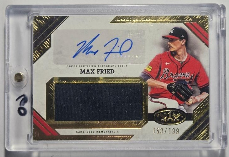 2025 TOPPS TIER ONE #AJR-MF MAX FRIED AUTOGRAPHED JUMBO RELIC 150/199