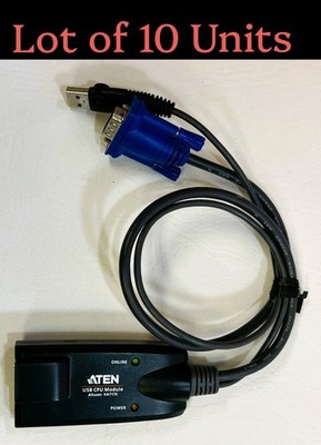 Lot Of 10 ATEN KA7170 USB KVM Adapter Cable CPU Modules