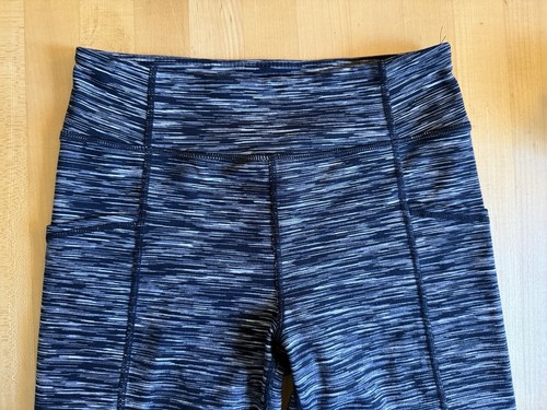 Zella Leggings Girls Size XL 14/16 Black Eclipse Space Dye Leggings *MINT - Picture 2 of 5