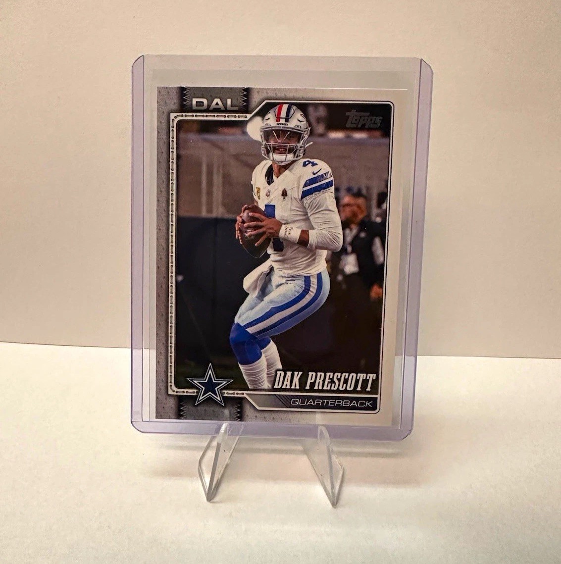2026 Topps Flagship Dak Prescott Dallas Cowboys "F*** Cancer" #53 Football Card